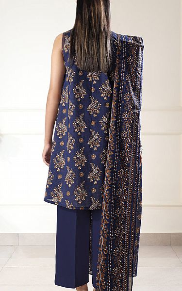 Saya Navy Blue Lawn Suit | Pakistani Lawn Dress in USA- Image 2