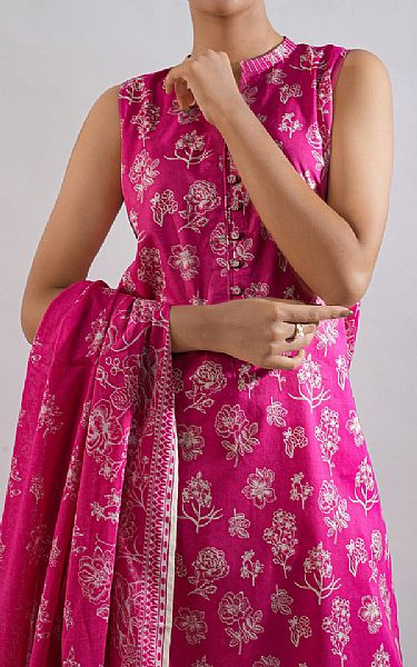 Saya Shocking Pink Lawn Suit | Pakistani Lawn Dress in USA- Image 2