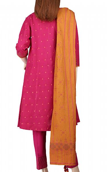 Saya Magenta Jacquard Suit | Pakistani Dresses in USA- Image 2