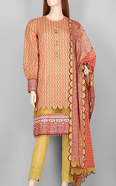 Saya Coral Lawn Suit | Pakistani Dresses in USA- Image 1