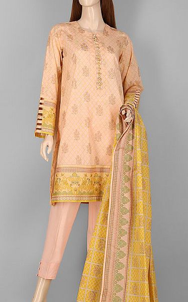 Saya Peach Lawn Suit | Pakistani Dresses in USA- Image 1