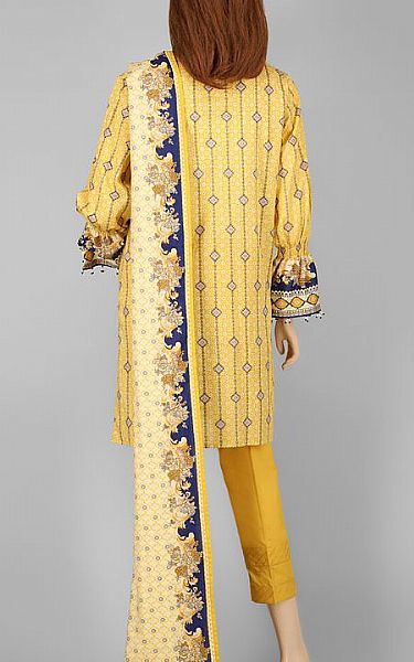 Saya Yellow Lawn Suit | Pakistani Dresses in USA- Image 2