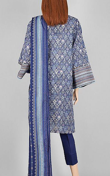 Saya Navy Blue Lawn Suit | Pakistani Dresses in USA- Image 2