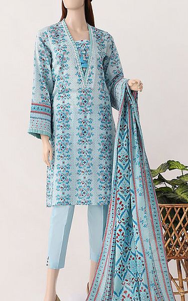 Saya Sky Blue Lawn Suit | Pakistani Dresses in USA- Image 1