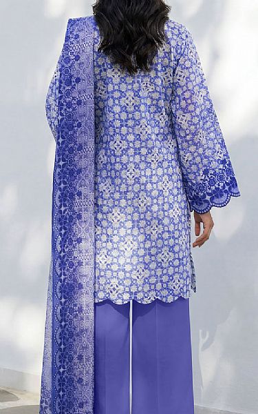 Saya Cornflower Blue Lawn Suit (2 Pcs) | Pakistani Lawn Dress in USA- Image 2