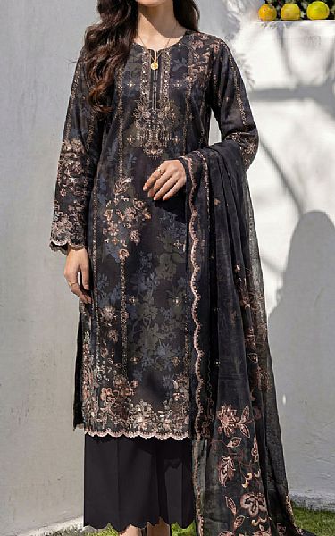 Saya Black Lawn Suit | Pakistani Lawn Dress in USA- Image 1
