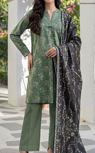 Saya Pistachio Green Lawn Suit | Pakistani Lawn Dress in USA- Image 1