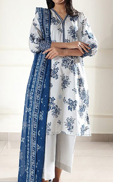 Saya Off White Lawn Suit | Pakistani Lawn Dress in USA- Image 1