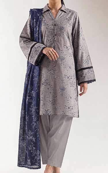 Saya Grey Lawn Suit (2 pcs) | Pakistani Lawn Dress in USA- Image 1