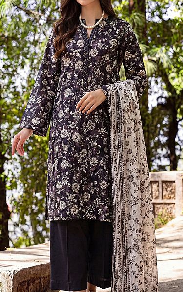 Saya Black Lawn Suit (2 pcs) | Pakistani Lawn Dress in USA- Image 1