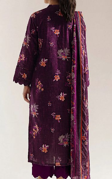 Saya Plum Lawn Suit (2 pcs) | Pakistani Lawn Dress in USA- Image 2