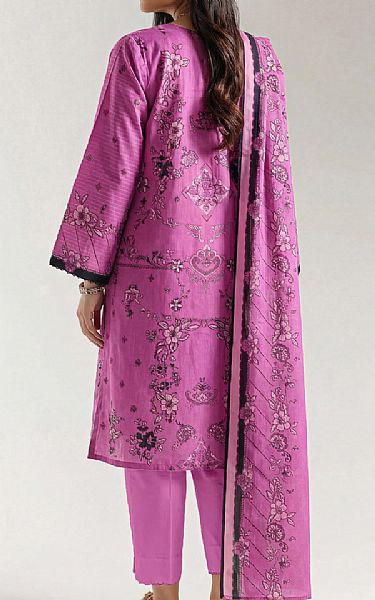 Saya Pale Magenta Lawn Suit (2 pcs) | Pakistani Lawn Dress in USA- Image 2