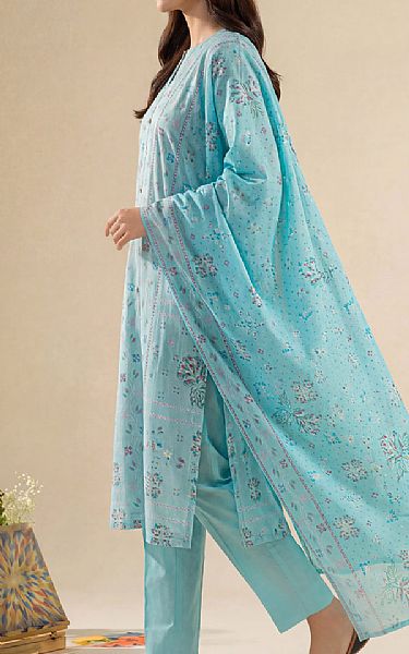 Saya Turquoise Lawn Suit (2 pcs) | Pakistani Lawn Dress in USA- Image 2