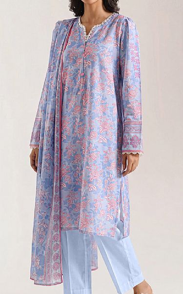 Saya Pastel Blue Lawn Suit (2 pcs) | Pakistani Lawn Dress in USA- Image 1