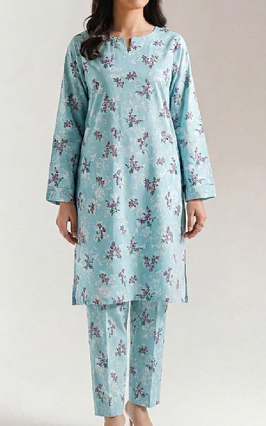Saya Light Blue Lawn Suit (2 pcs) | Pakistani Lawn Dress in USA- Image 1