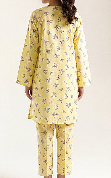 Saya Light Yellow Lawn Suit (2 pcs) | Pakistani Lawn Dress in USA- Image 2