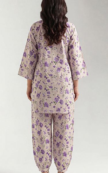 Saya Light Grey Lawn Suit (2 pcs) | Pakistani Lawn Dress in USA- Image 2
