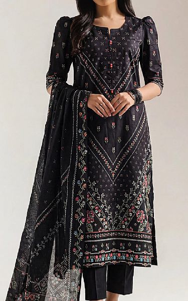 Saya Black Lawn Suit | Pakistani Lawn Dress in USA- Image 1