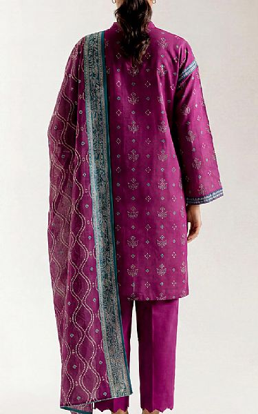 Saya Dark Raspberry Lawn Suit | Pakistani Lawn Dress in USA- Image 2