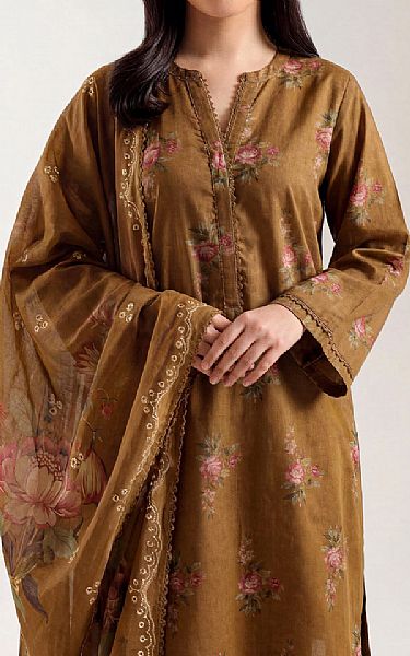 Saya Bronze Lawn Suit | Pakistani Lawn Dress in USA- Image 2