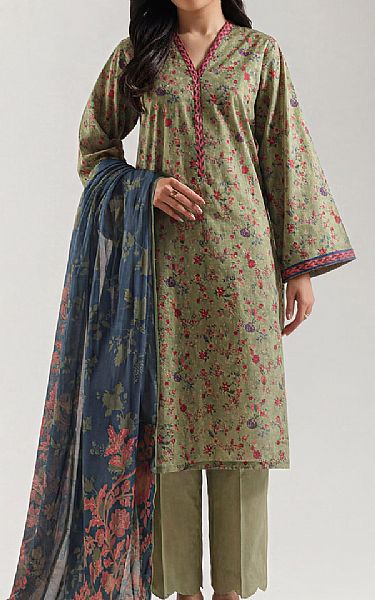 Saya Sage Green Lawn Suit | Pakistani Lawn Dress in USA- Image 1