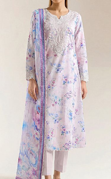 Saya Carousel Pink Lawn Suit | Pakistani Lawn Dress in USA- Image 1