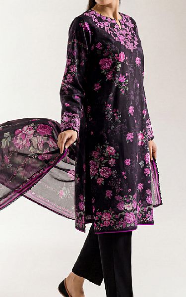 Saya Black Lawn Suit | Pakistani Lawn Dress in USA- Image 2