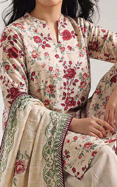 Saya Off White Lawn Suit | Pakistani Lawn Dress in USA- Image 2