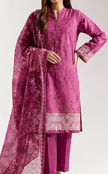 Saya Persian Pink Lawn Suit | Pakistani Lawn Dress in USA- Image 1
