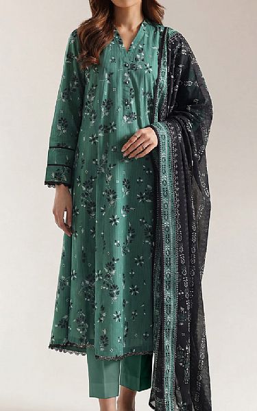 Saya Viridian Green Lawn Suit | Pakistani Lawn Dress in USA- Image 1