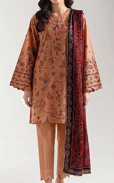 Saya Peach Lawn Suit | Pakistani Lawn Dress in USA- Image 1