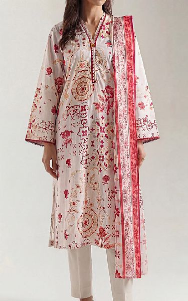 Saya Off White Lawn Suit | Pakistani Lawn Dress in USA- Image 1