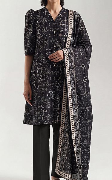 Saya Black Lawn Suit | Pakistani Lawn Dress in USA- Image 1