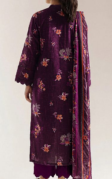 Saya Plum Lawn Suit | Pakistani Lawn Dress in USA- Image 2