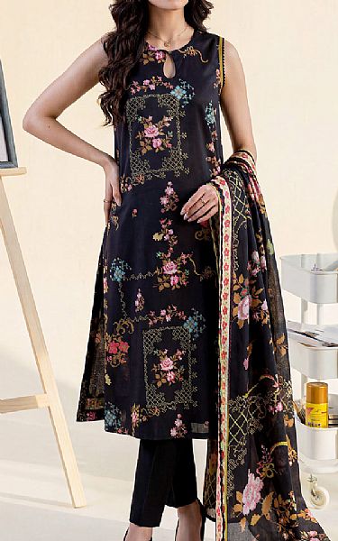 Saya Black Lawn Suit | Pakistani Lawn Dress in USA- Image 1