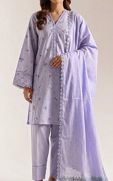 Saya Lavender Jacquard Suit | Pakistani Lawn Dress in USA- Image 1