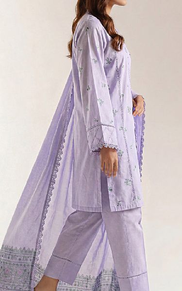 Saya Lavender Jacquard Suit | Pakistani Lawn Dress in USA- Image 2