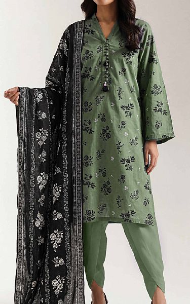 Saya Sage Lawn Suit | Pakistani Lawn Dress in USA- Image 1