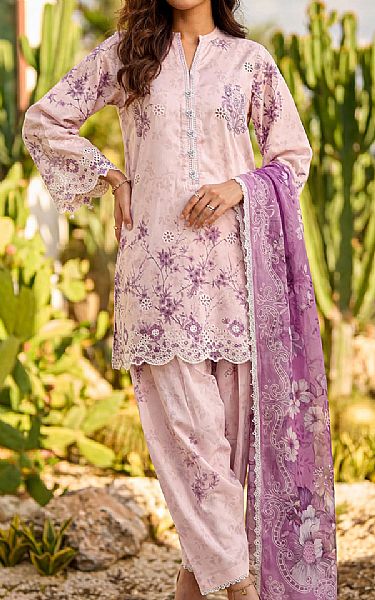 Saya Pastel Pink Lawn Suit | Pakistani Lawn Dress in USA- Image 1