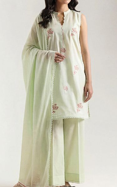 Saya Mint Jacquard Suit | Pakistani Lawn Dress in USA- Image 1