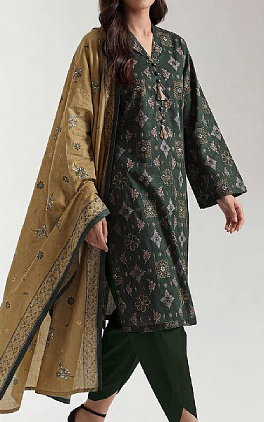 Saya Green Lawn Suit | Pakistani Lawn Dress in USA- Image 2