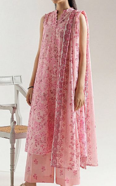 Saya Baby Pink Lawn Suit | Pakistani Lawn Dress in USA- Image 1