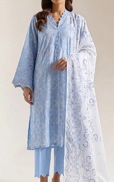 Saya Blue Lawn Suit | Pakistani Lawn Dress in USA- Image 1
