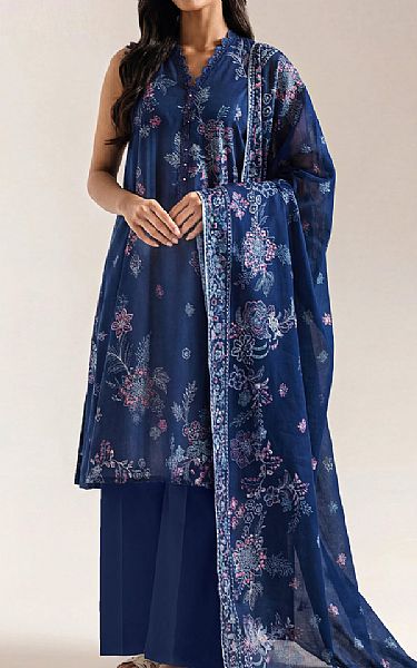 Saya Dark Blue Lawn Suit | Pakistani Lawn Dress in USA- Image 1