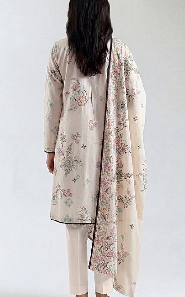 Saya Off White Lawn Suit | Pakistani Lawn Dress in USA- Image 2