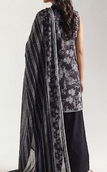 Saya Black/Off White Lawn Suit | Pakistani Lawn Dress in USA- Image 2