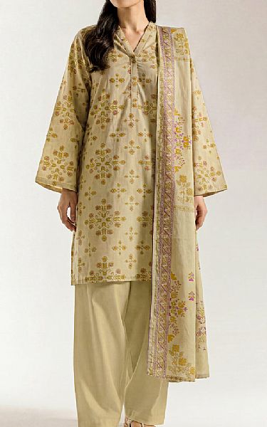 Saya Beige Lawn Suit | Pakistani Lawn Dress in USA- Image 1