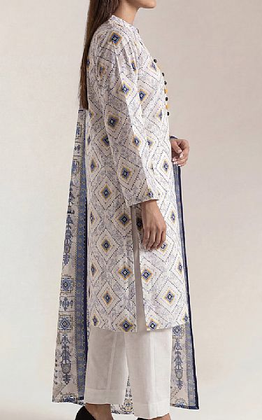 Saya White Lawn Suit | Pakistani Lawn Dress in USA- Image 2
