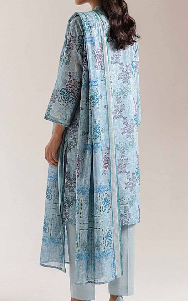 Saya Cloudy Blue Lawn Suit | Pakistani Lawn Dress in USA- Image 2