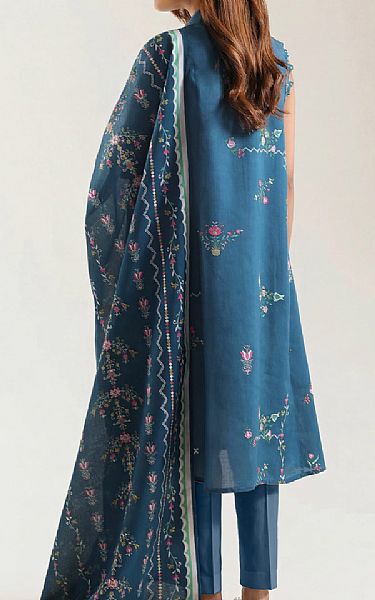Saya Teal Blue Lawn Suit | Pakistani Lawn Dress in USA- Image 2